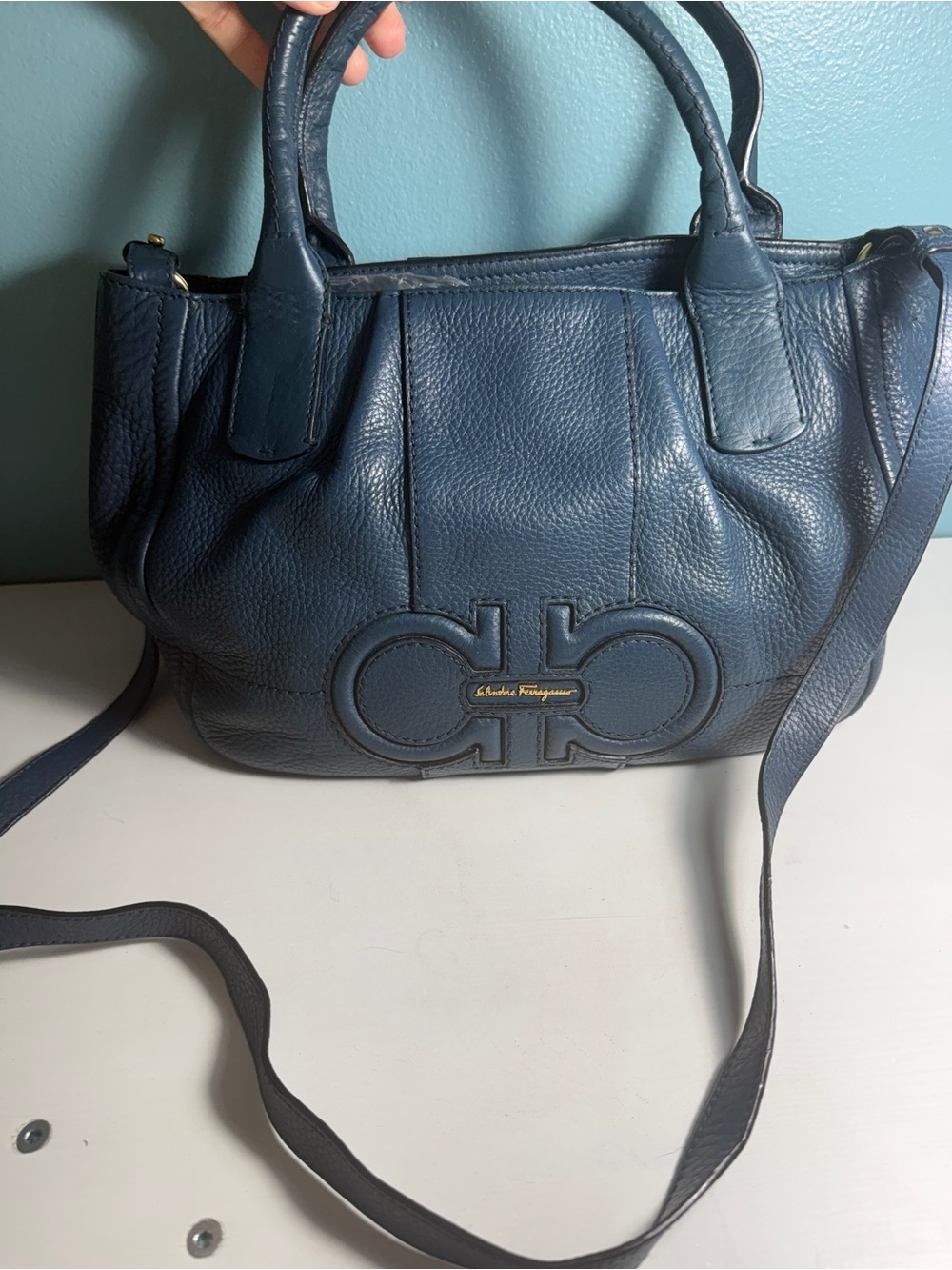 Authentic Ferragamo Izzie Tote Bag with COA